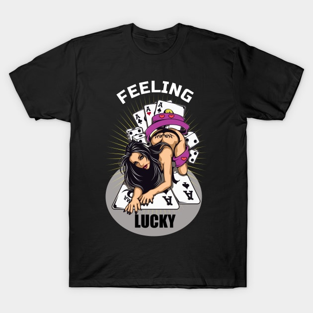 Feeling lucky T-Shirt by BishBashBosh